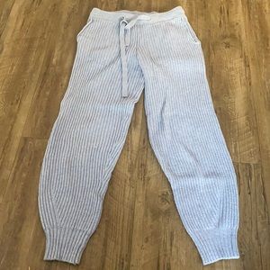 Baby Blue knit sweat pants